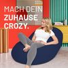Lumaland 'Flexi Comfort' Sitzsack, Polystyrol, Navyblau, Big - 155 x 100 cm Bild 3