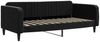 vidaXL Tagesbett Ausziehbar mit Schubladen Schwarz 90x200 cm Samt 3197139 Bild 4