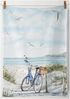 Ambiente® Geschirrtuch Bike at the beach, (1-tlg, 1-teilig), Geschirrtücher ca. 50x70 cm Baumwolle Bild 2