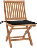vidaXL Klappbare Gartenstühle mit Kissen 6 Stk. Massivholz Teak 3072841 Bild 3