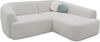 DOMO. collection Ecksofa 100 026, kleine Couch in L-Form, mit Taschenfederkern, organische Form, Sofa, Polsterecke, Eckcouch, Polstergarnitur 216 x 196 x 76 cm (BxTxH), silber Bild 2