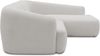 DOMO. collection Ecksofa 100 026, kleine Couch in L-Form, mit Taschenfederkern, organische Form, Sofa, Polsterecke, Eckcouch, Polstergarnitur 216 x 196 x 76 cm (BxTxH), silber Bild 3