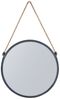 Levandeo® Wandspiegel, Spiegel 30cm Rund Schwarz Metall Jute Wandspiegel Flurspiegel Bild 5