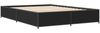 vidaXL Bettgestell Schwarz 140x190 cm Holzwerkstoff und Metall 3279852 Bild 3