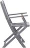 vidaXL Klappbare Gartenstühle 2 Stk. Massivholz Akazie 46333 Bild 4
