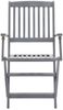 vidaXL Klappbare Gartenstühle 2 Stk. Massivholz Akazie 46333 Bild 3