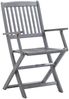 vidaXL Klappbare Gartenstühle 2 Stk. Massivholz Akazie 46333 Bild 2