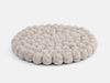 myfelt Topfuntersetzer Filzkugel Topfuntersetzer ⌀ 20 cm, Zubehör für Pfannen, Töpfe, Küchentisch, Auflaufformen, 100 % reine Schurwolle, hitzebeständig Bild 3