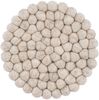 myfelt Topfuntersetzer Filzkugel Topfuntersetzer ⌀ 20 cm, Zubehör für Pfannen, Töpfe, Küchentisch, Auflaufformen, 100 % reine Schurwolle, hitzebeständig Bild 2