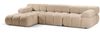 Micadoni Modulares Ecksofa Bellis 4-Sitzer Links Boucle Rolf Sand Bild 2