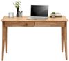 Linea Natura 'BONN' Schreibtisch Wildeiche massiv geölt, Massivholz Wildeiche, 120 x 76 x 65 cm, mit 2 Schubladen Bild 3
