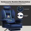 symino Stuhl Ergonomischer Sofa-Gaming-Stuhl, Verstellbarer Gamer-Stuhl, mit Hochwertigem Kunstpelzbezug für Ultimativen Komfort Bild 3