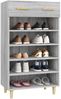 vidaXL Schuhschrank Grau Sonoma 60x35x105 cm Holzwerkstoff 817556 Bild 4