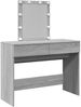 vidaXL Schminktisch mit LED-Beleuchtung Grau Sonoma 100x40x130 cm 848197 Bild 2