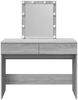 vidaXL Schminktisch mit LED-Beleuchtung Grau Sonoma 100x40x130 cm 848197 Bild 5