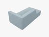 Micadoni Recamiere Ruby 1-Sitzer Links Kord Scala Hellblau Bild 3