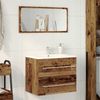 vidaXL Waschbeckenunterschrank Altholz-Optik 60x38,5x48 cm 862026 Bild 3