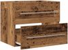 vidaXL Waschbeckenunterschrank Altholz-Optik 60x38,5x48 cm 862026 Bild 5