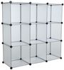 Regalsystem Würfelregal Steckregal 9 Fächer Stufenregal DIY Regal Kunststoff Bild 2