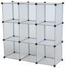 Regalsystem Würfelregal Steckregal 9 Fächer Stufenregal DIY Regal Kunststoff Bild 5