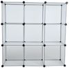 Regalsystem Würfelregal Steckregal 9 Fächer Stufenregal DIY Regal Kunststoff Bild 4
