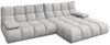 KAWOLA Sofa VIVIEN Ecksofa Velvet silber Longchair rechts 85 x 178 x 290 cm Bild 3