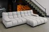KAWOLA Sofa VIVIEN Ecksofa Velvet silber Longchair rechts 85 x 178 x 290 cm Bild 4