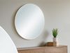 MIRRORS AND MORE 'Mila' Dekospiegel Metall, weiß, Ø50cm Bild 1