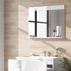 Badezimmerspiegel Izan Weiß 80.1 x 62 cm mit Regal Vicco Bild 4