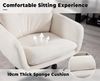 Chairus Modern Chenille Bürostuhl 360° Beige Armlehnen verstellbar Bild 4