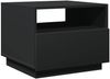 Couchtisch, Sofatisch mit LED-Leuchten Schwarz 50x49x40 cm Bild 3