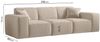 Sofa Designersofa CELES PREMIUM 3-Sitzer in Stoff Artico Beige Bild 3