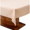 Simurq Tischdecke Abwaschbar - Lotuseffekt, Wasserabweisend & Pflegeleicht Tischdecken (Tischdecke weiß Grau Beige Tischdecke Rund - Tischtuch Table Cloth) Bild 5