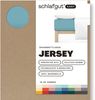 Schlafgut 'Easy' Spannbettlaken, Jersey, 100% Baumwolle, rundum Gummizug, für Matratzen bis 22 cm Höhe, Petrol Mid, S 90x190 cm - 100x200 cm Bild 2
