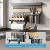 doporro Küchenregal Küchenorganizer-set Multifunktional aus Metall Wandmontage 52/82cm, 52-cm-Schiene trägt bis zu 10.5kg, 82-cm-Schiene trägt bis zu 15kg Bild 4