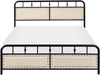 Bett mit Lattenrost Metall BREUILLET 140 x 200 cm Schwarz Bild 5