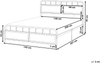 Bett mit Lattenrost Metall BREUILLET 140 x 200 cm Schwarz Bild 2