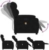 vidaXL Massagesessel Schwarz Samt 373517 Bild 5