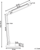 LED Schreibtischlampe LEPUS mit Bewegungsmelder Silber Bild 2