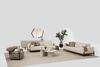 Sitzgruppe/Sofa Set - Wohnzimmergarnitur "Grevillea" 3+3+1-Beige Bild 2
