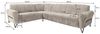 Beautysofa Ecksofa mit Metallbeine in schwarzer VOLARE L, mit höchstem Sitzkomfort, ohne Schlaffunktion Bild 3