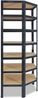 shelfplaza BLACK 230x80x50 cm Eckregal in schwarz mit 7 Böden und 125 kg Traglast pro Boden Bild 5