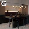 ZMH LED Pendelleuchte Esstisch Hängelampe Schwarz Esszimmerlampe Modern Dimmbar Esstischlampe mit Fernbedienung 42W Ring Hängeleuchte 150CM Höhenverstellbar Wohnzimmer Pendellampe für Esszimmer Bild 2