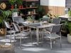 Essgruppe für 6 Personen GROSSETO Stein Granit Optik 180x90x76 cm Grau Bild 3