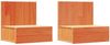 vidaXL Nachttisch 2 pcs Wachsbraun 42 x 32,5 x 40 cm Massivholz Kiefer 873498 Bild 2