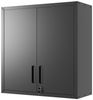 Celya Wandhängeschrank Hängeschrank Metall-Wandschrank mit Schloss, Höhenverstellbar, Robust, Umweltfreundlich, Ideal für Garage, Werkstatt & Büro,H77 cm × B75 cm × T30 cm, Metall-Wandschrank mit Türverschluss & Ablage Bild 5