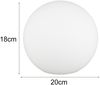 Kleine LED Kugel Tischleuchte aus Opalglas Weiß, Höhe 18cm Bild 4