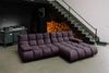 KAWOLA Sofa VIVIEN Ecksofa Velvet purple Longchair rechts 85 x 178 x 290 cm Bild 1