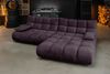 KAWOLA Sofa VIVIEN Ecksofa Velvet purple Longchair rechts 85 x 178 x 290 cm Bild 2