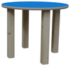ELI Kindertisch - mit Bunter Tischplatte - Ø 58cm - Blau Bild 2